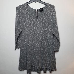 W5 Anthropology Striped High Low Long Sleeve Top